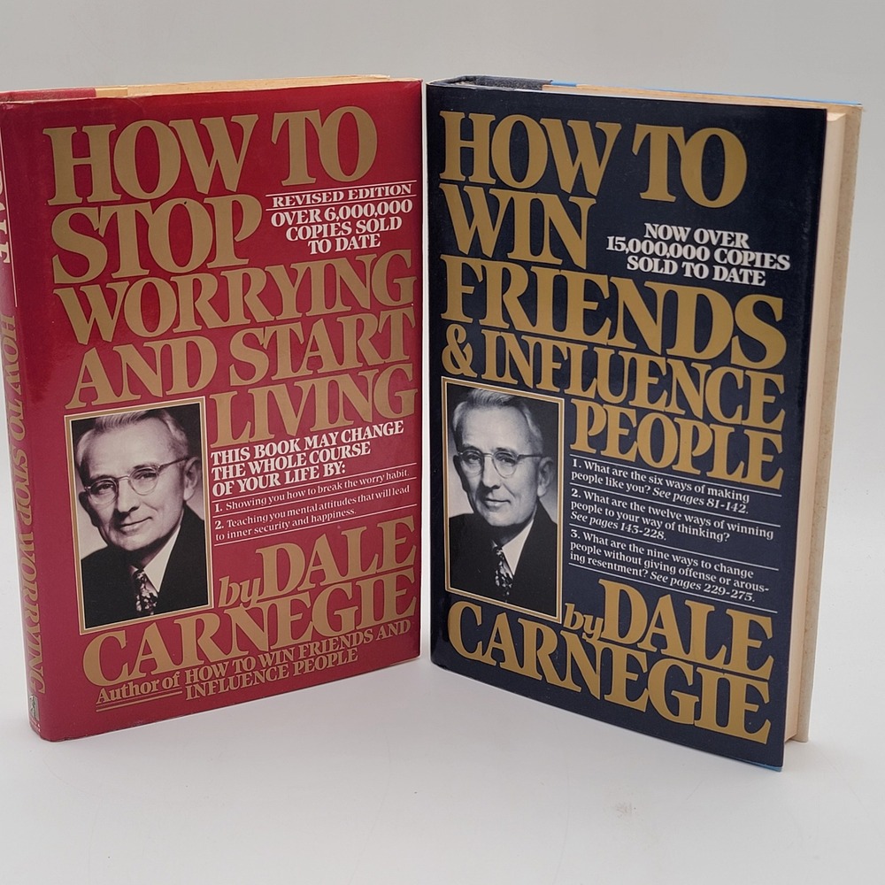 Dale Carnegie How‎ to Win Friends & Influence People Set Hardcover 1980s Good